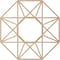 Ekena Millwork Guardian Wood Fretwork Pierced Ceiling Medallion, Alder, 32"OD x 12 1/2"ID x 3/8"T CMWP32X32X0375GDAL - alternate 4